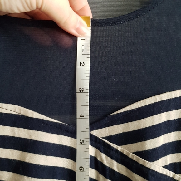 ☀️ Striped Layered Short Sleeve Top - Picture 5 of 8